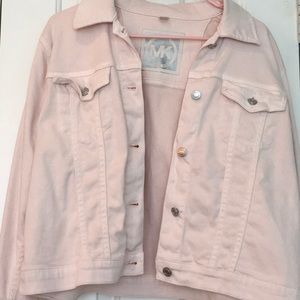 New never worn pink jean jacket. WOT